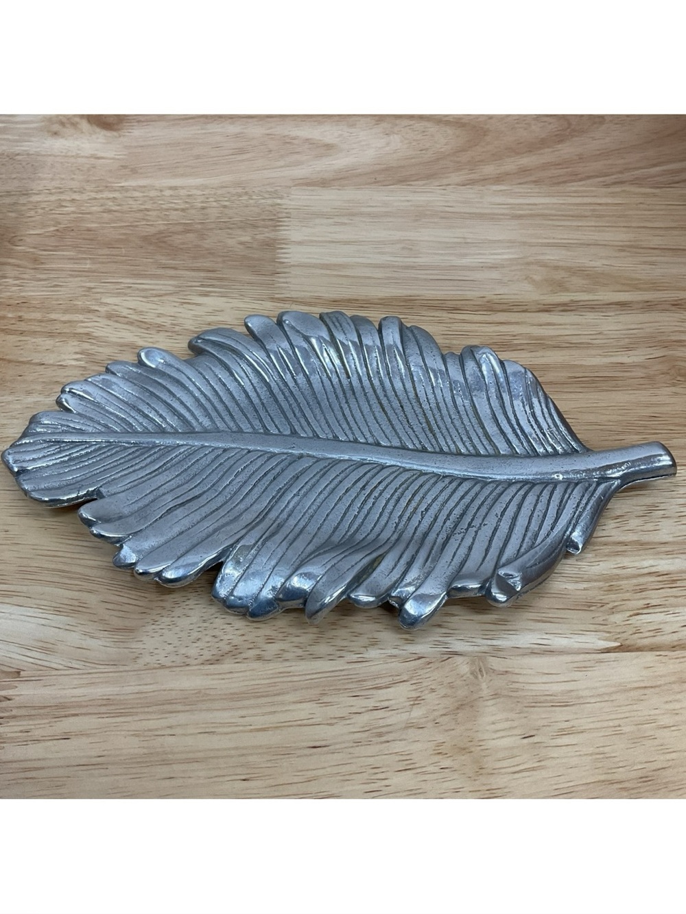 Feather Decorative Tray or Trinket Holder - Arthur Court 1989